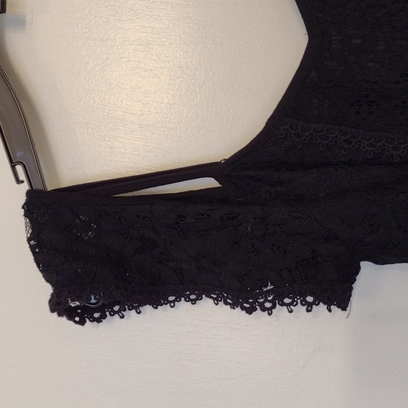 Xhilaration Black Lace Romper size XS - Picture 11 of 16